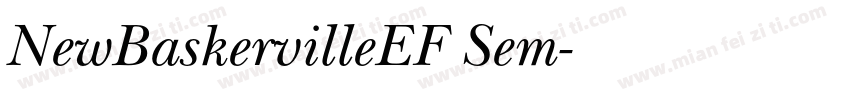 NewBaskervilleEF Sem字体转换